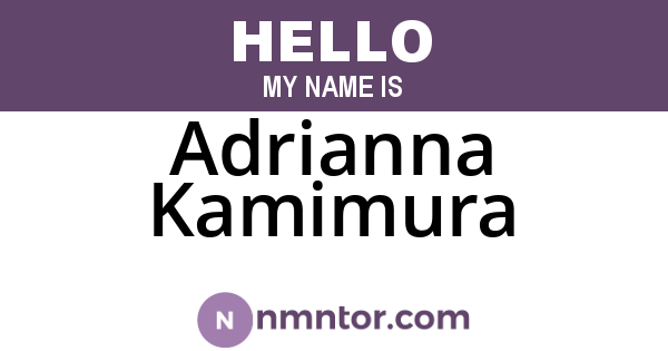 Adrianna Kamimura