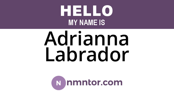 Adrianna Labrador