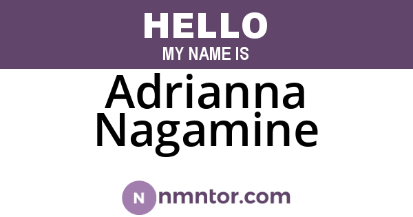 Adrianna Nagamine