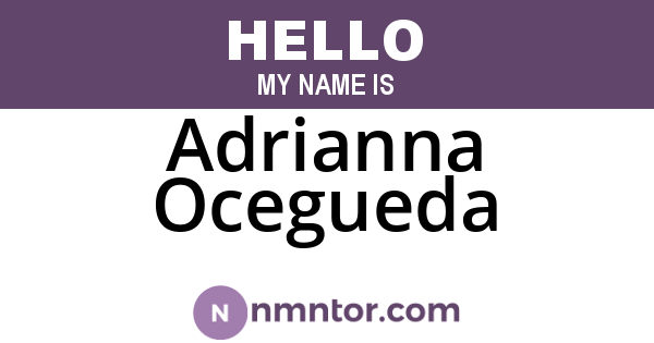 Adrianna Ocegueda