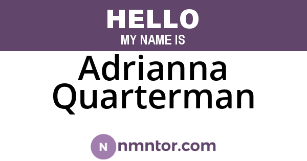 Adrianna Quarterman