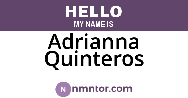 Adrianna Quinteros