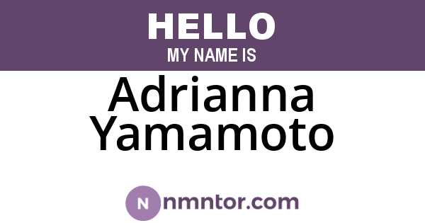 Adrianna Yamamoto