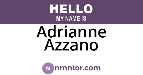 Adrianne Azzano
