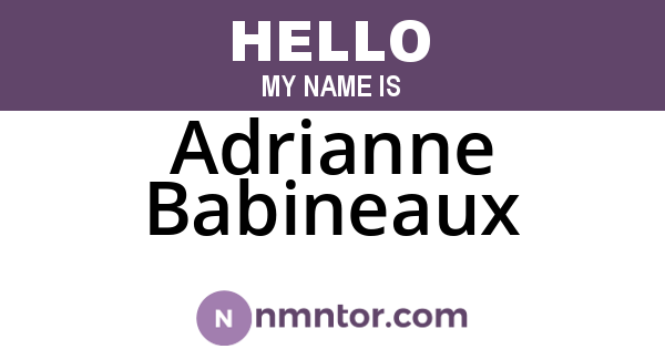 Adrianne Babineaux