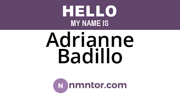 Adrianne Badillo