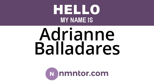 Adrianne Balladares