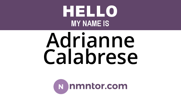 Adrianne Calabrese