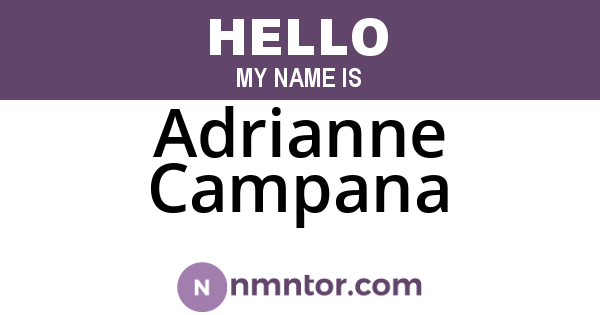 Adrianne Campana