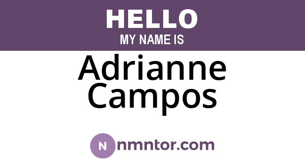 Adrianne Campos