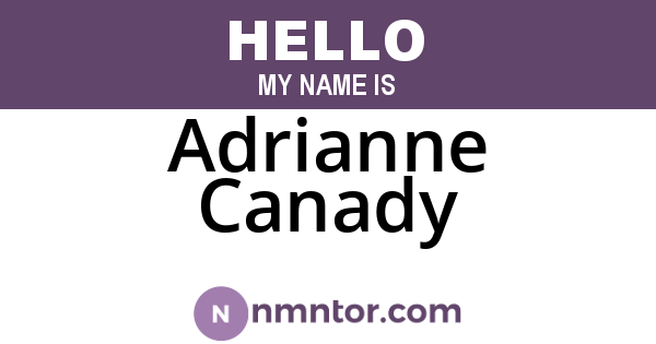 Adrianne Canady