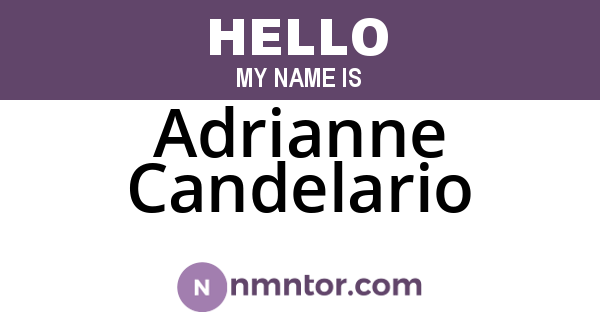 Adrianne Candelario