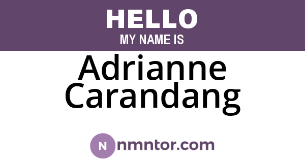 Adrianne Carandang