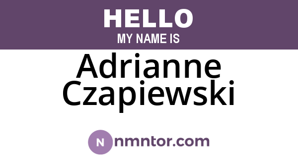 Adrianne Czapiewski