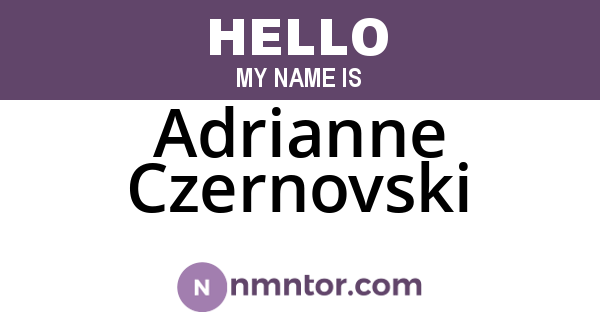 Adrianne Czernovski