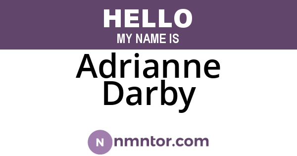 Adrianne Darby