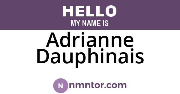 Adrianne Dauphinais