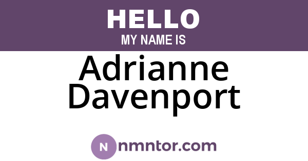 Adrianne Davenport