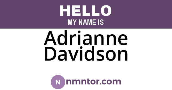 Adrianne Davidson