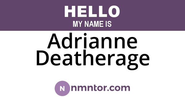 Adrianne Deatherage