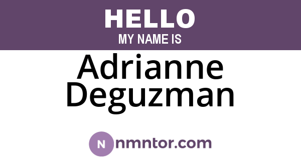 Adrianne Deguzman