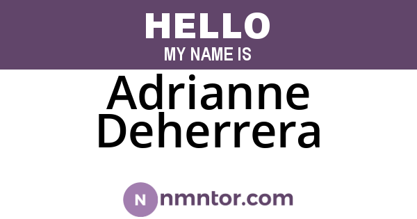 Adrianne Deherrera
