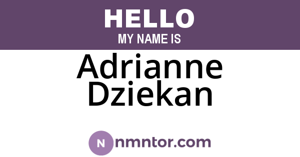 Adrianne Dziekan