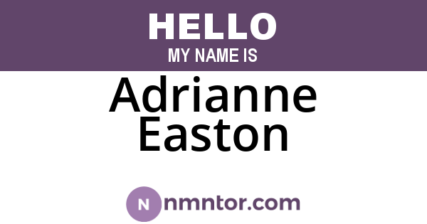 Adrianne Easton