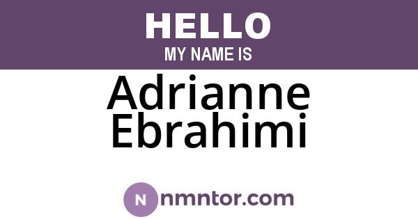 Adrianne Ebrahimi