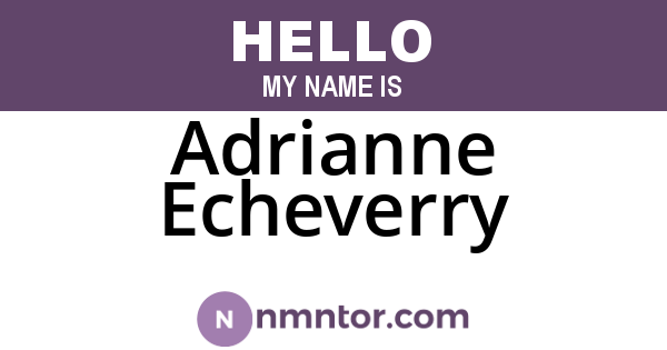 Adrianne Echeverry