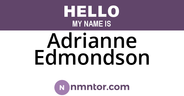Adrianne Edmondson
