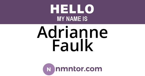 Adrianne Faulk