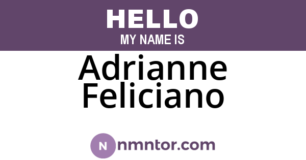 Adrianne Feliciano