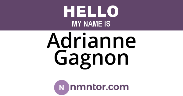 Adrianne Gagnon