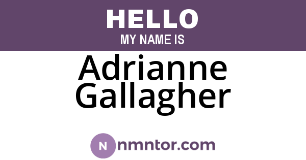 Adrianne Gallagher
