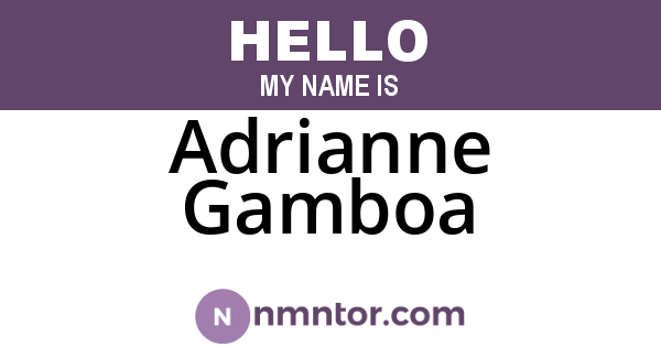 Adrianne Gamboa