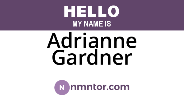 Adrianne Gardner