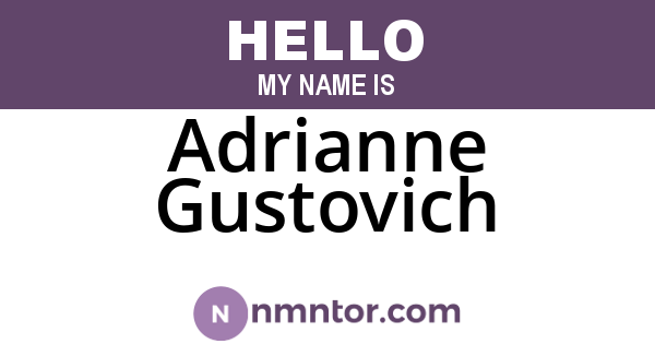 Adrianne Gustovich