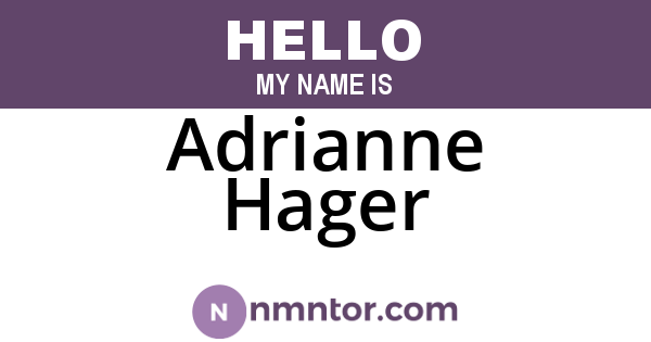 Adrianne Hager