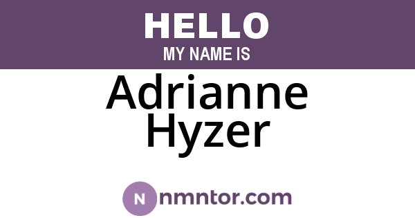 Adrianne Hyzer