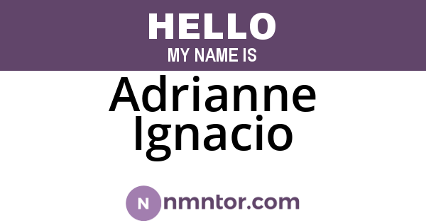 Adrianne Ignacio