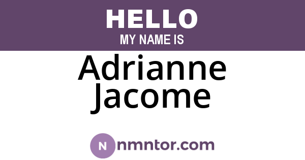Adrianne Jacome