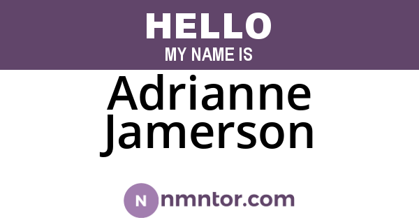 Adrianne Jamerson