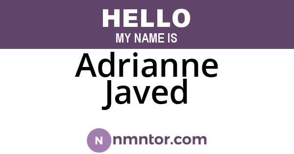 Adrianne Javed