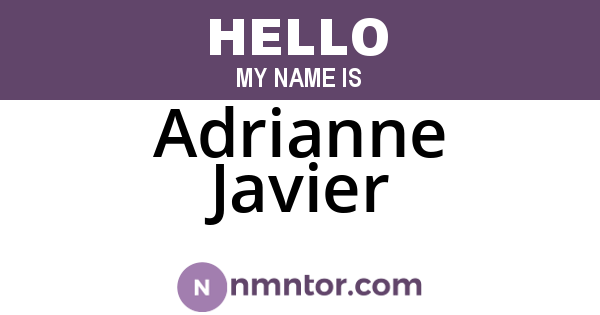 Adrianne Javier