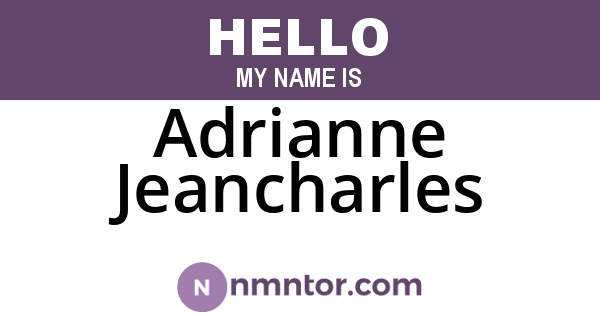 Adrianne Jeancharles