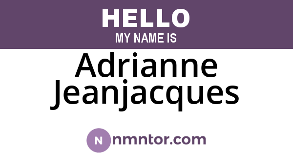 Adrianne Jeanjacques