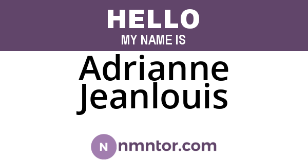 Adrianne Jeanlouis