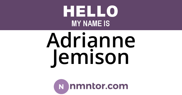 Adrianne Jemison