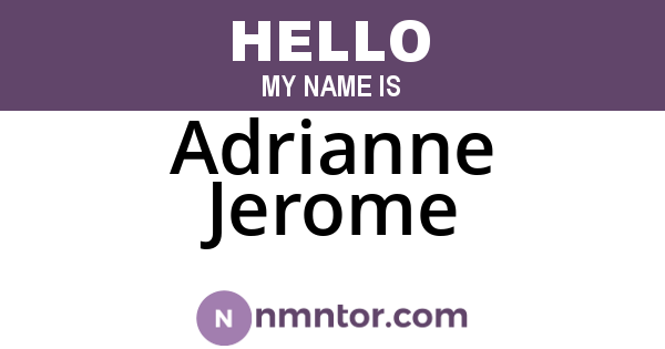 Adrianne Jerome